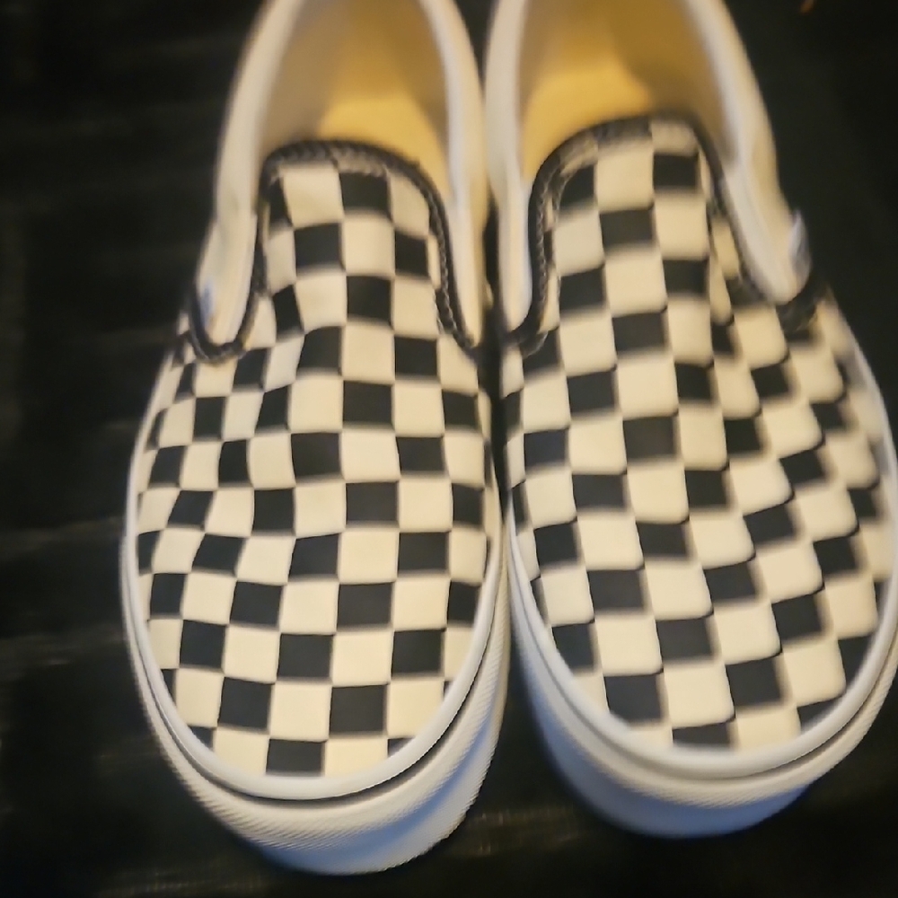 Vans Women's Black and White Checkered Stackform Sneakers - Picture 4 of 4
